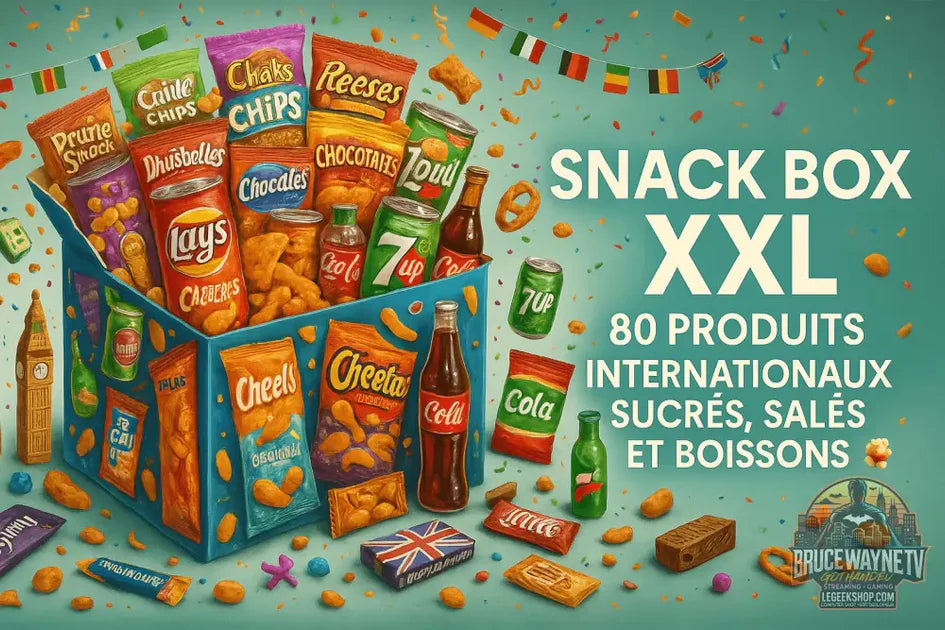 Guide d'achat : Snack Box XXL : 80 Produits Internationaux Sucrés, Salés et Boissons 🍭🍿
