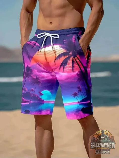 Guide d'achat : 🩳 Short de plage imprimé cacahuètes 3D – Harajuku & Palmiers exotiques