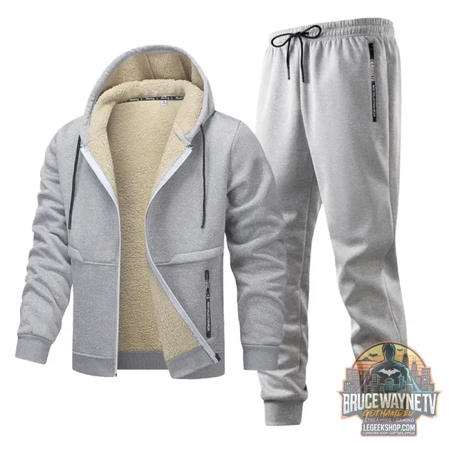 Guide d'achat : Ensemble Homme Fleece Quilted Hoodie Veste Doublée Polaire