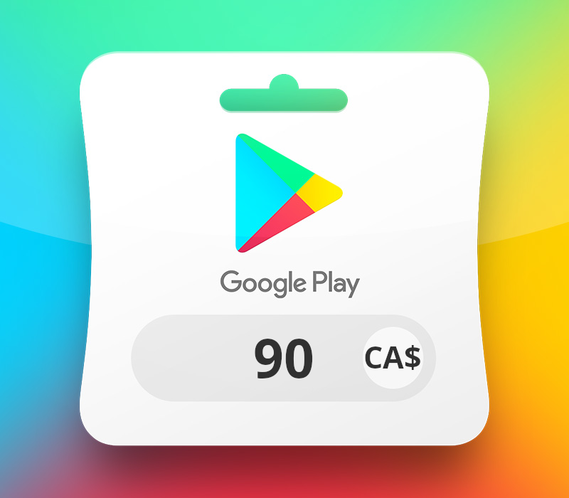 Google Play CAD 90 Gift Card CA