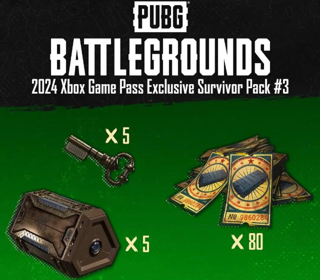 PUBG Battlegrounds - 2024 Exclusive Survivor Pack #3 DLC XBOX One /