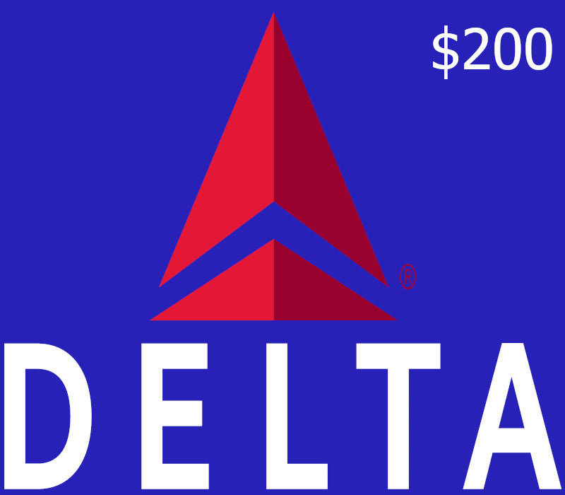 Delta Air Lines USD 200 Gift Card