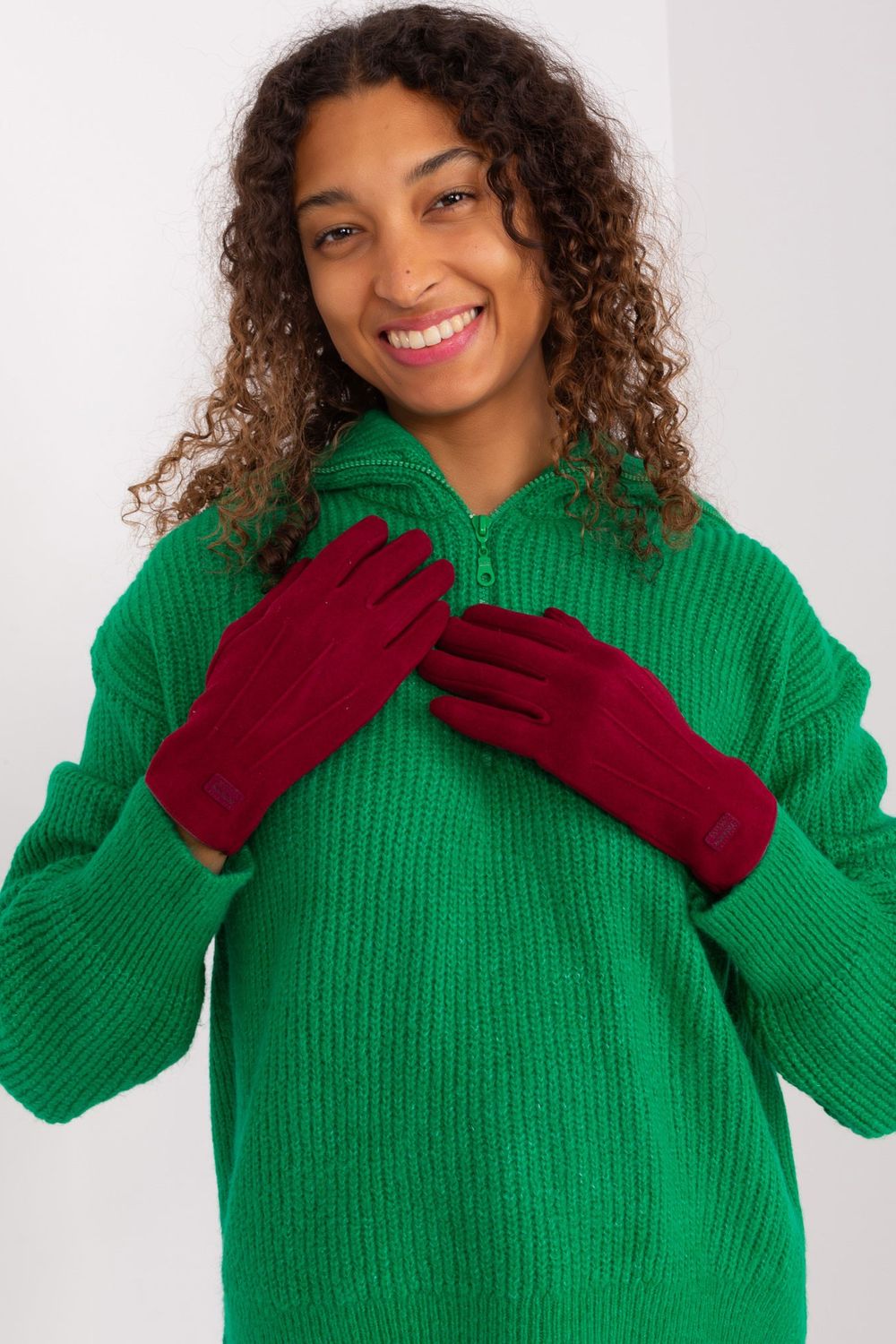 Gants femme AT — rouge