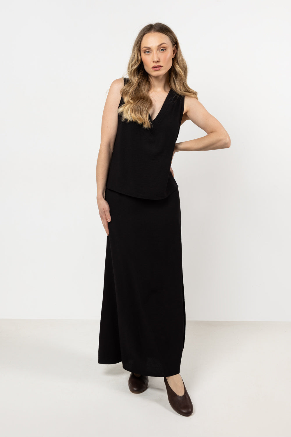 Jupe femme awama Longue Longue — noir