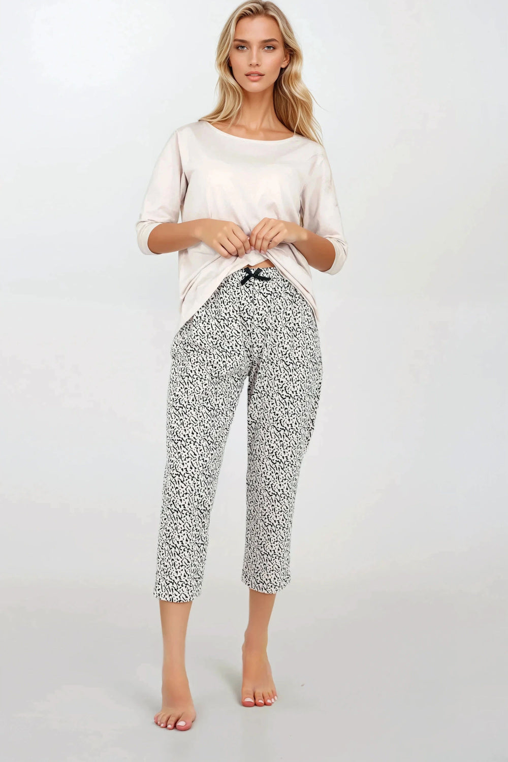 Pyjama femme Momenti Per Me — beige