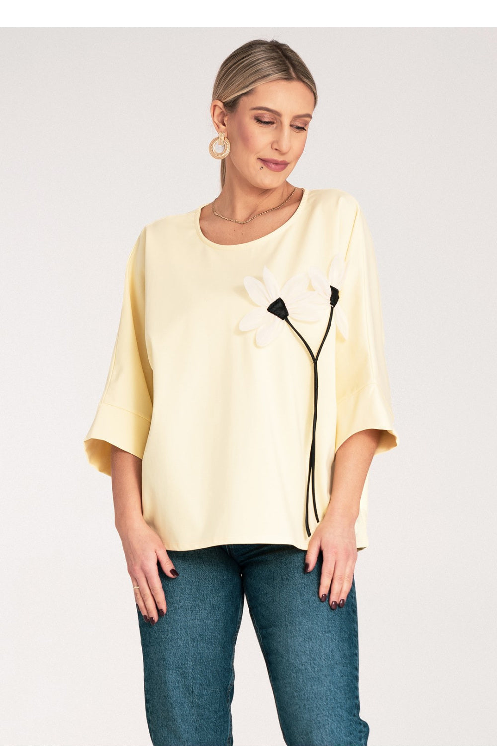 Blouse femme Figl Chemisier Chemisier — jaune