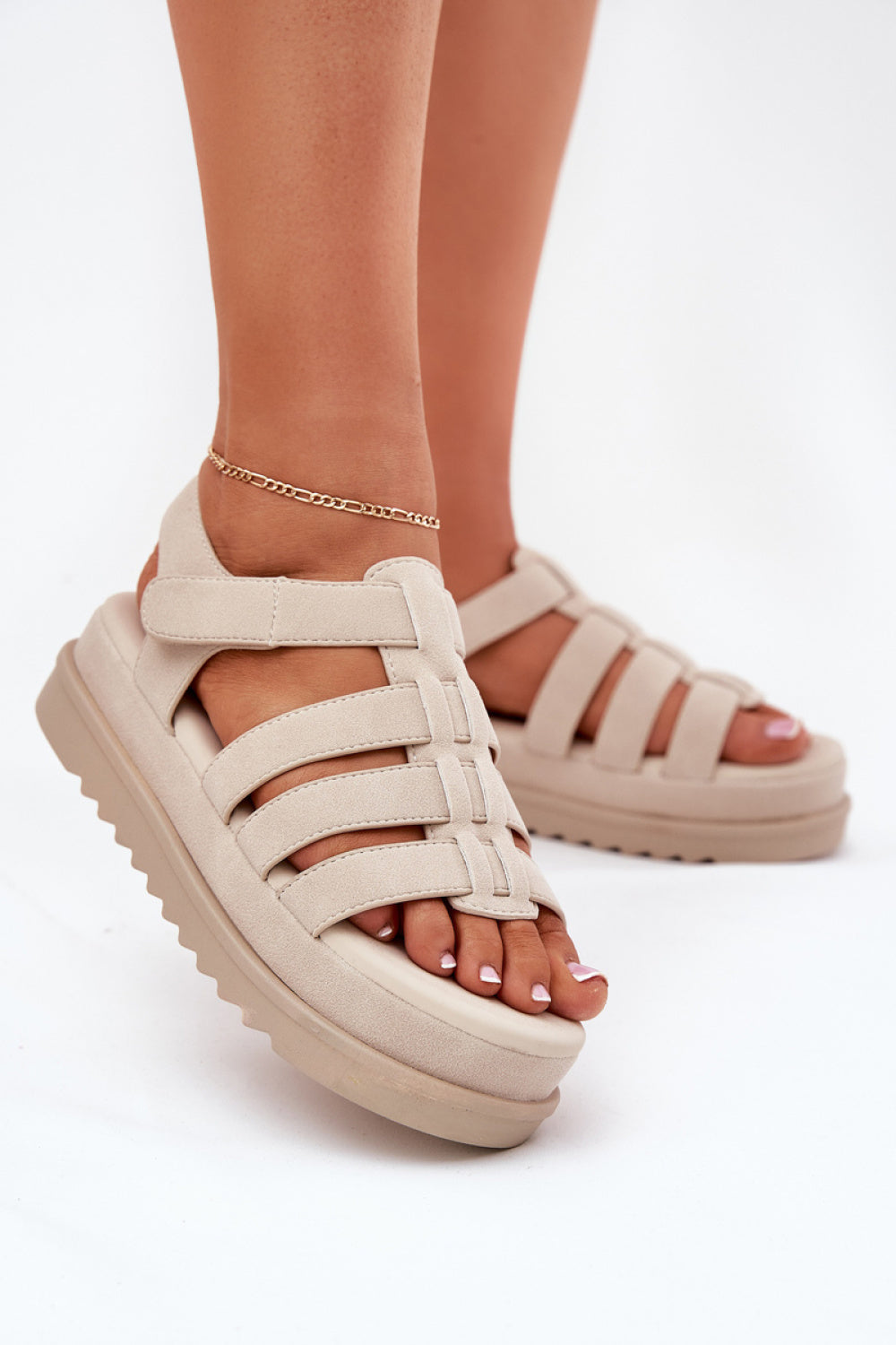Sandales femme Step in style À Plateforme À — beige