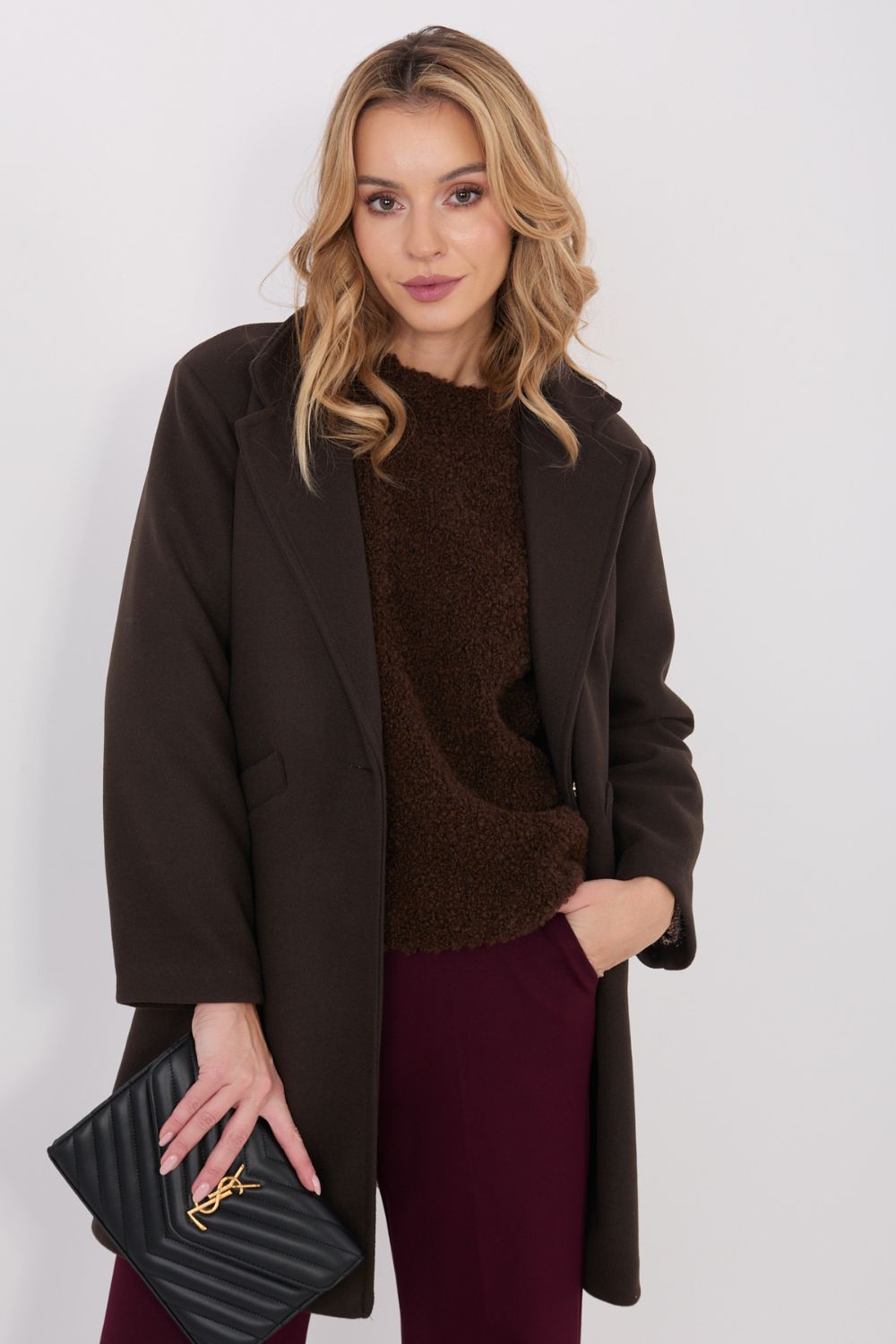 Manteau femme Italy Moda — brun