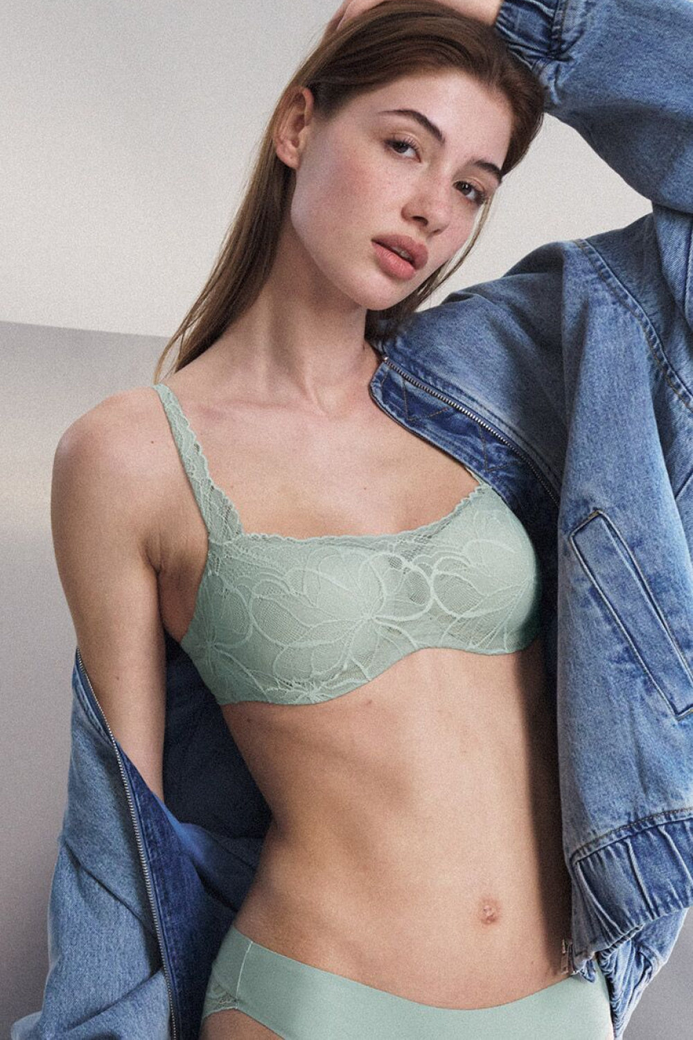 Soutien-gorge balconnet femme Triumph — vert