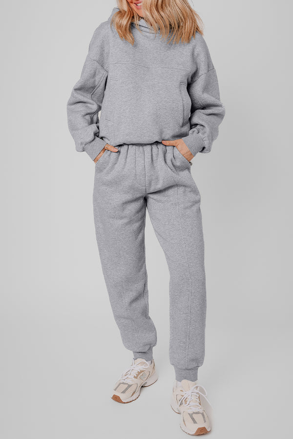 Hoodie à capuche, uni — gris