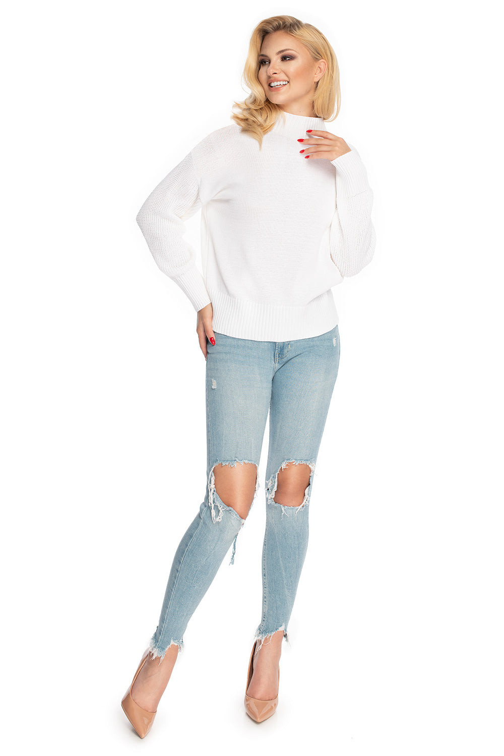 Pull femme PeeKaBoo Chandail Chandail — beige