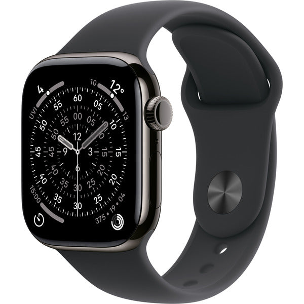 Apple Watch Titan Schiefer, bracelet / boîtier titane, 42 mm, bracelet sport steingrau S/M, Cellular - Apple - vue 2