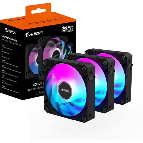 GIGABYTE AORUS EZ CHAIN FAN 120, Gehäuselüfter - GIGABYTE