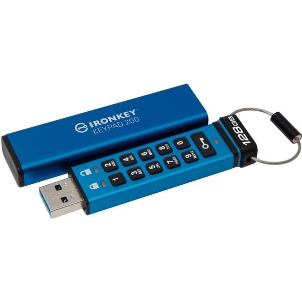 Kingston IronKey Keypad 200 128 GB, USB-Stick - Kingston
