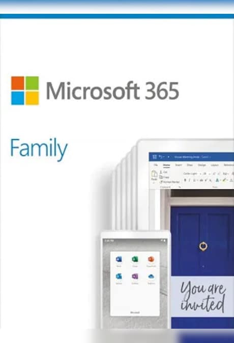 Microsoft Office 365 Family (PC, Mac) (6 Devices, 1 Year) - Microsoft Key - FRANCE