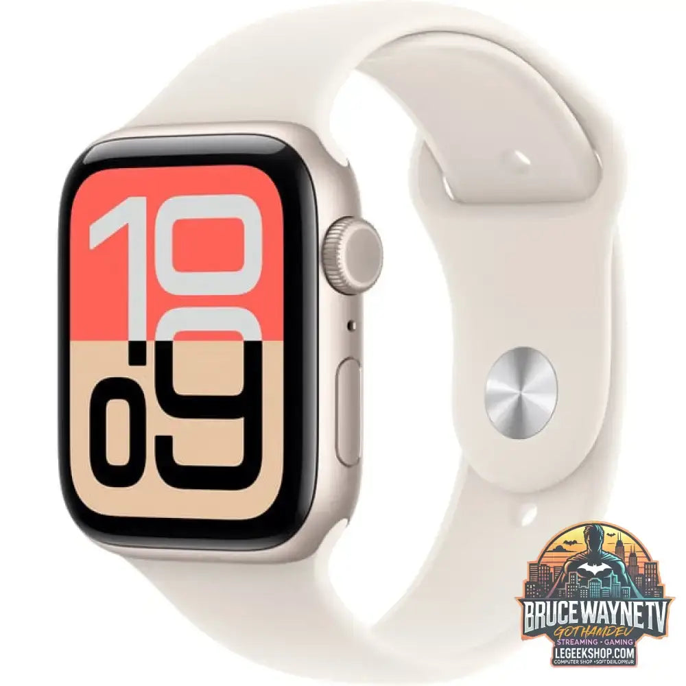 Apple Watch SE 3, Smartwatch silber, Aluminium, 44 mm, Sportarmband polarstern S/M, Cellular - Apple - vue 2