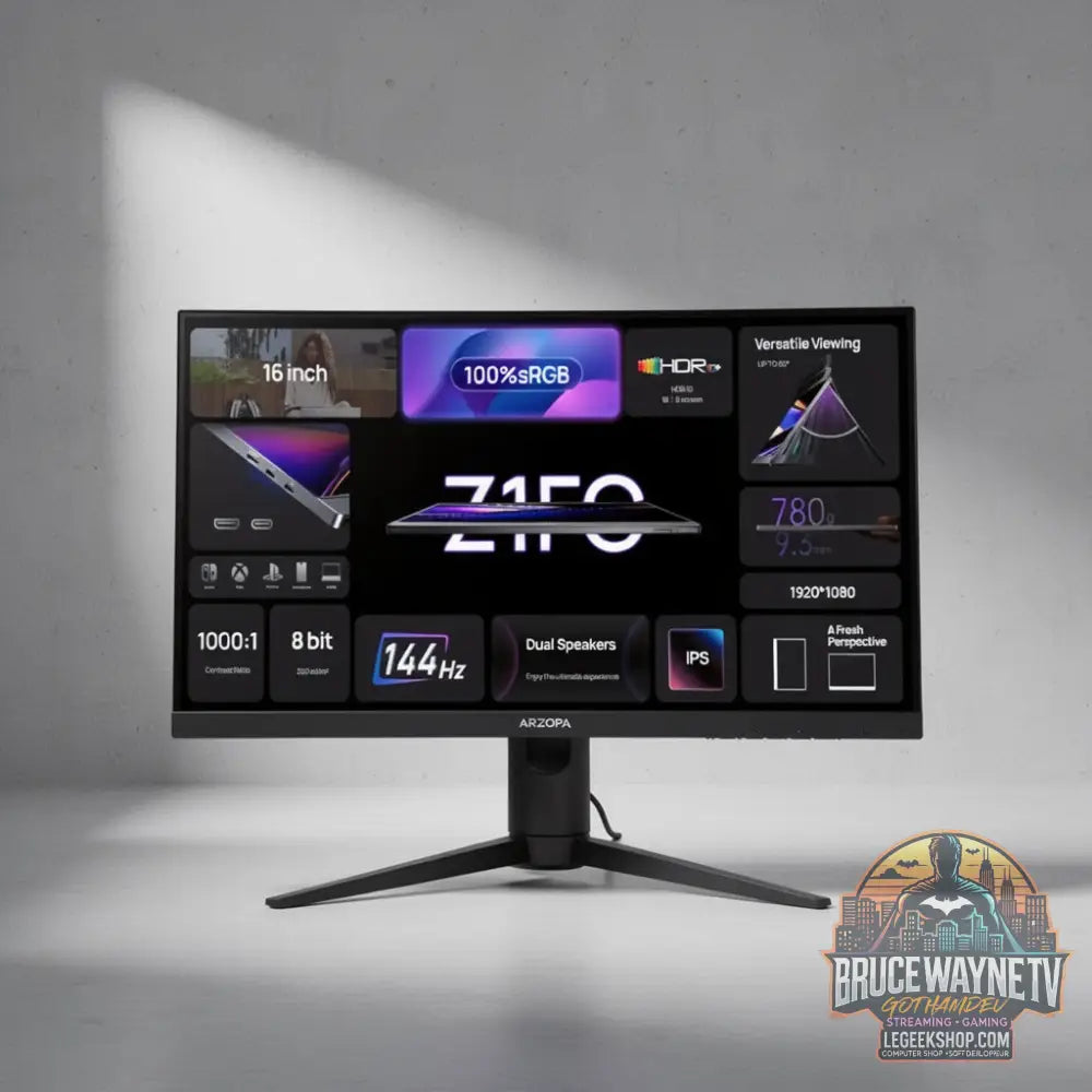 ARZOPA Moniteur — produit geek, vue 8, LeGeekShop