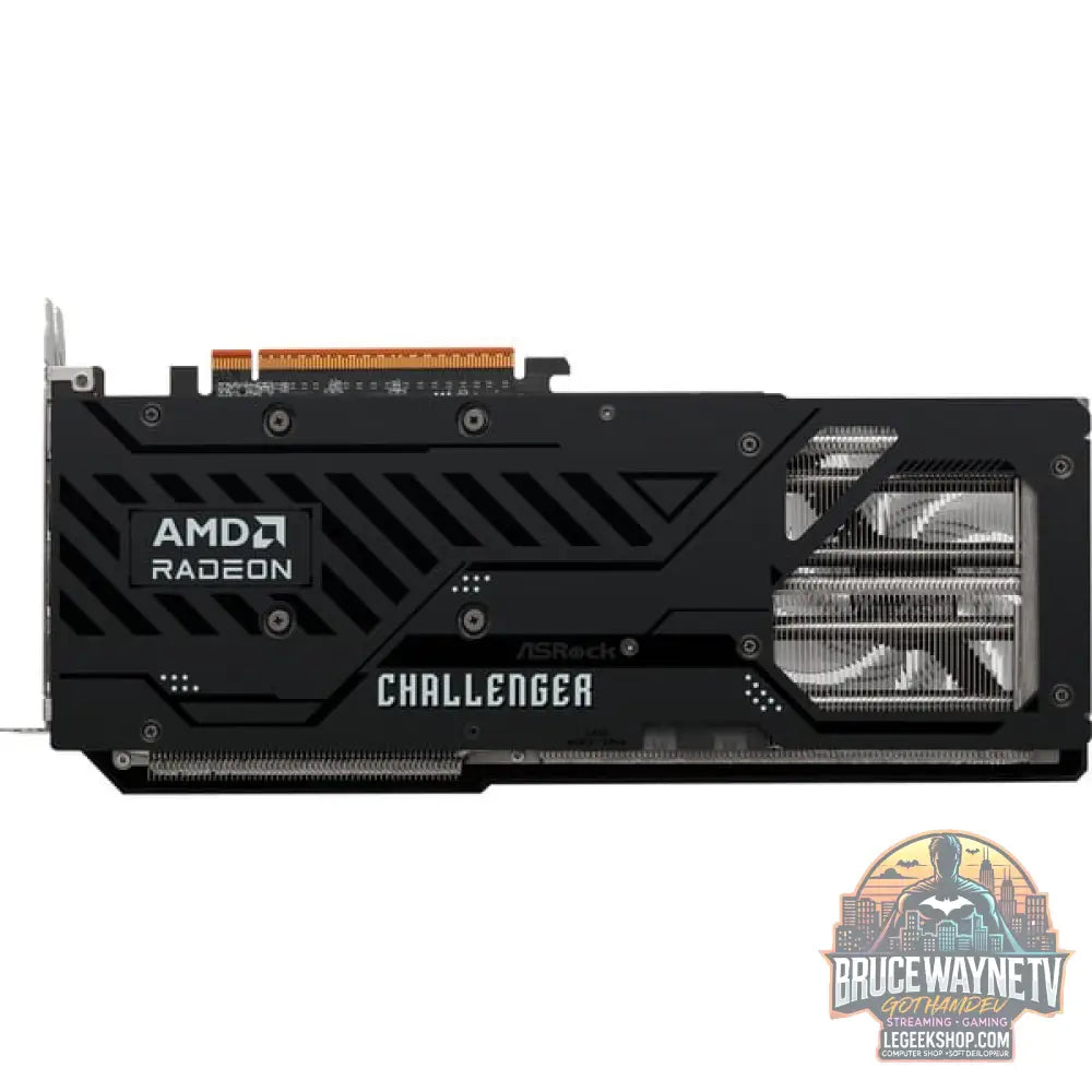 ASRock Radeon RX 9070 CHALLANGER, carte graphique noir, RDNA4, GDDR6, 3x DisplayPort, 1x HDMI - ASRock - vue 5