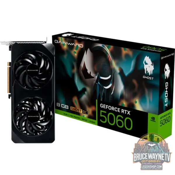 Gainward GeForce RTX 5060 Ghost 8GB OC, carte graphique DLSS 4, 3x DisplayPort, 1x HDMI 2.1 - Gainward