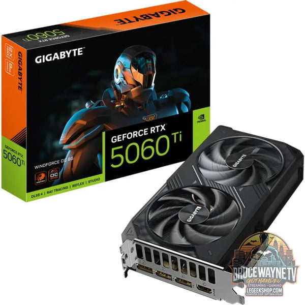 GIGABYTE GeForce RTX 5060 Ti WINDFORCE OC 8G, carte graphique DLSS 4, 3x DisplayPort, 1x HDMI 2.1 - GIGABYTE
