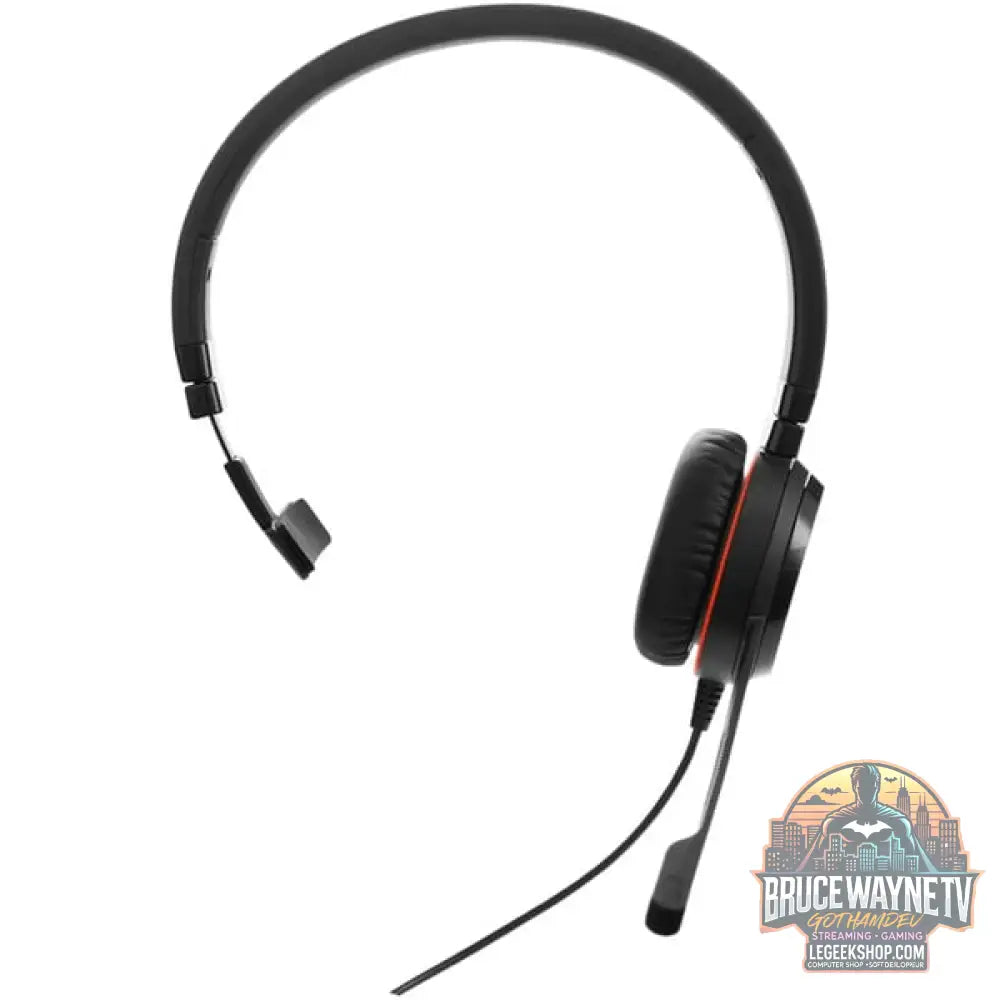 Jabra Evolve 20 SE, Headset noir, Microsoft Teams-Version, USB-C et USB-A, Mono - Jabra - vue 3