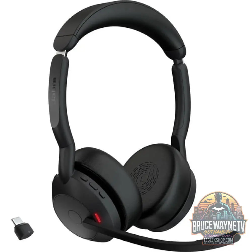 Jabra Evolve2 55, Headset (noir, Stereo, Microsoft Teams, USB-C, Link380c) - Jabra