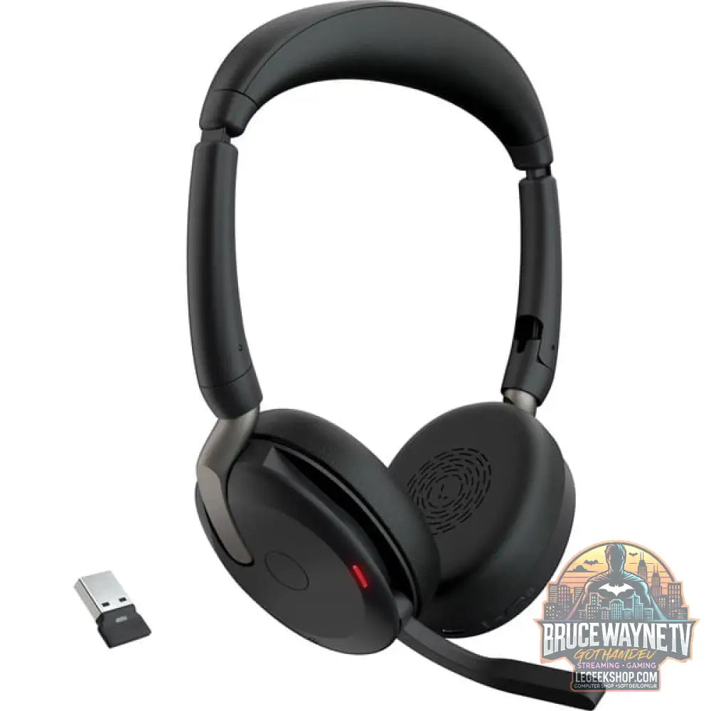 Jabra Evolve2 65 Flex Duo, Headset (noir, Stereo, UC, USB-A, Link380a) - Jabra - vue 5