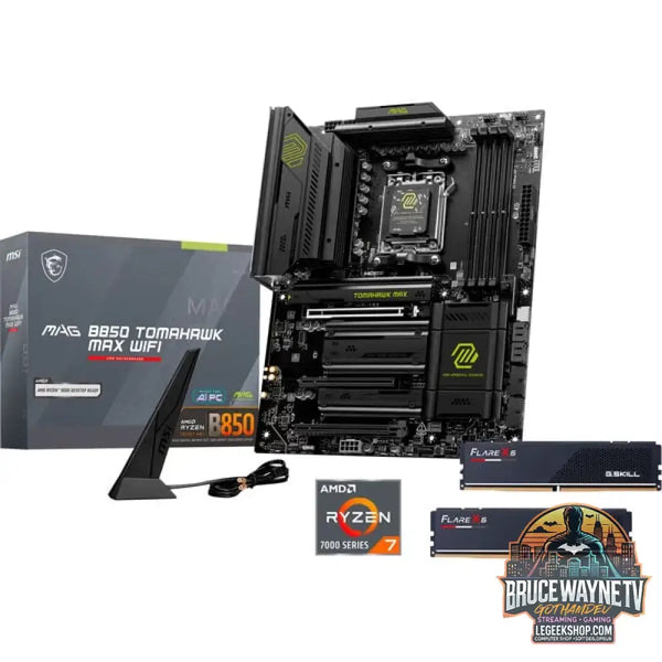 AMD Upgrade Ryzen™ 7 7800X3D + MSI MAG B850 TOMAHAWK MAX WIFI + 32GB 6000-36 RGB, kit upgrade PC - ALTERNATE