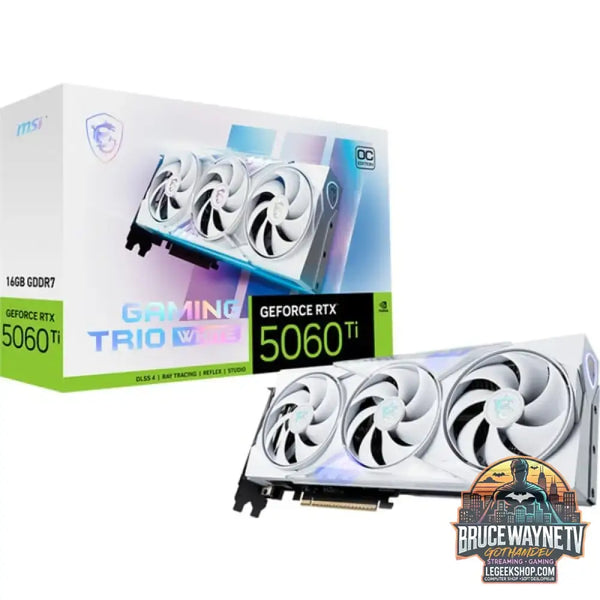 MSI GeForce RTX 5060 Ti GAMING TRIO OC WHITE 16G, carte graphique - MSI