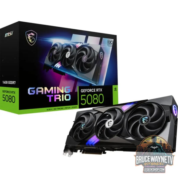 MSI GeForce RTX 5080 GAMING TRIO OC, carte graphique - MSI