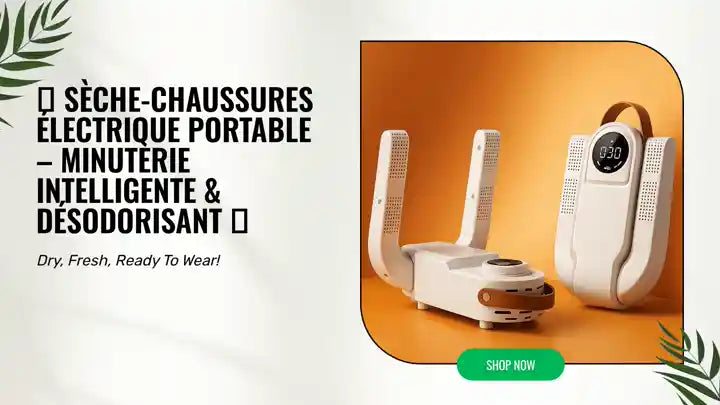 👟 sèche-chaussures électrique portable – minuterie intelligente & désodorisant 👟 by@Outfy