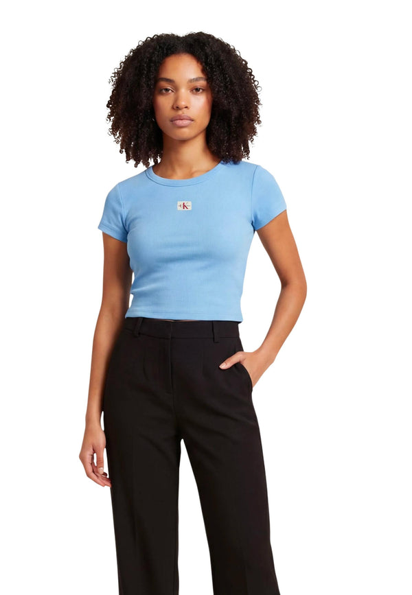 Calvin Klein Jeans T-shirt femme — light blue