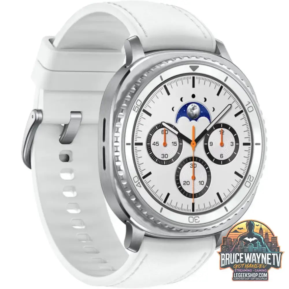 Samsung Galaxy Watch8 Classic, Smartwatch weiß, 46mm, LTE, Hybrid-Armband - Samsung