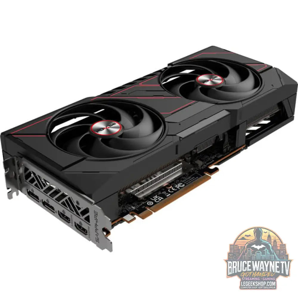 SAPPHIRE Radeon RX 9070 GRE Pulse Gaming OC, carte graphique noir, RDNA4, GDDR6, 2x DisplayPort, 2x HDMI - SAPPHIRE - vue 3