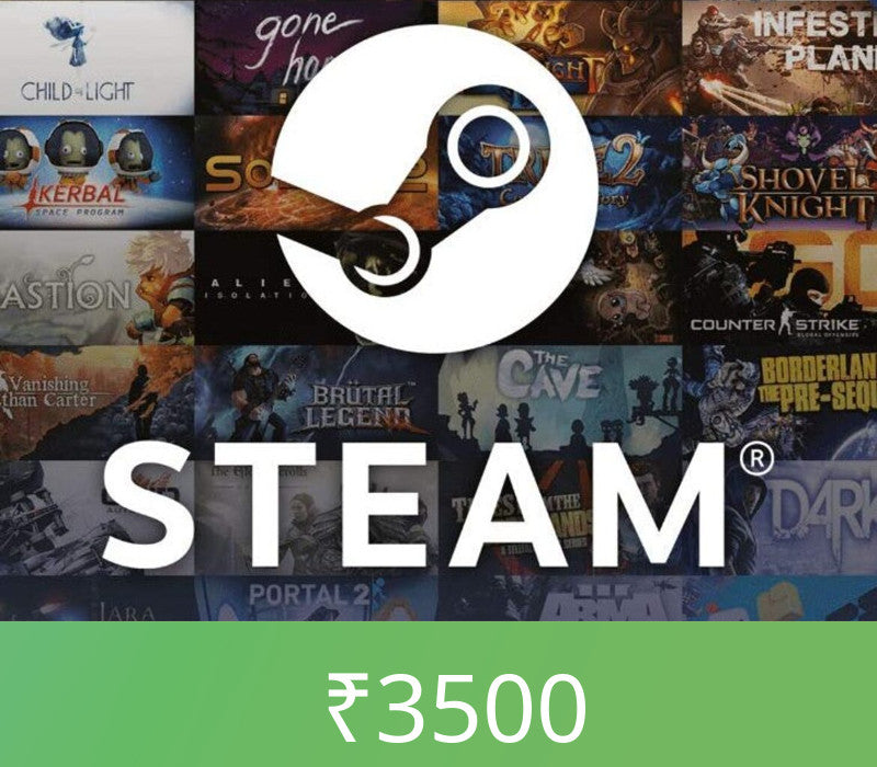 Steam Wallet Card ₹3500 INR Activation Code