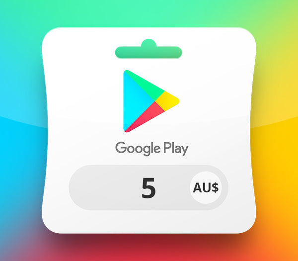 Google Play AUD 5 Gift Card AU
