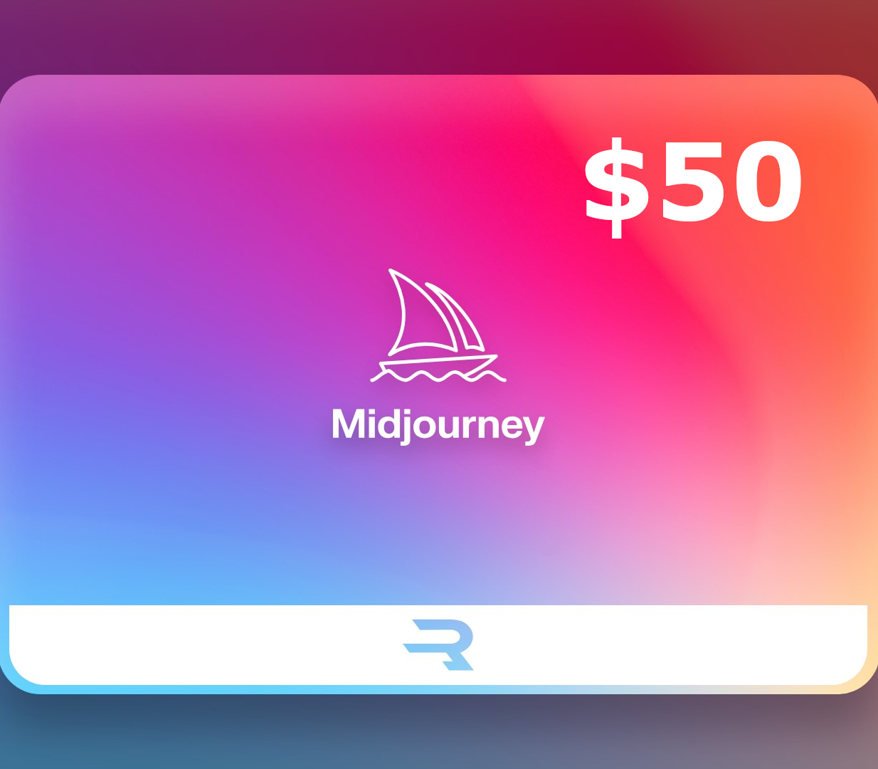 Rewarble Midjourney USD 50 Gift Card