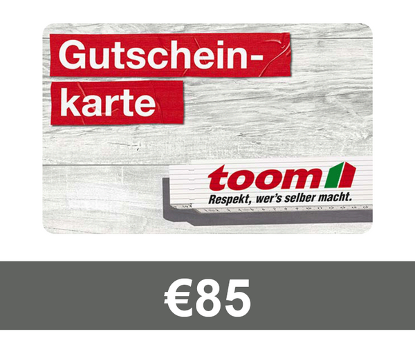 TOOM Baumarkt EUR 85 Gift Card DE