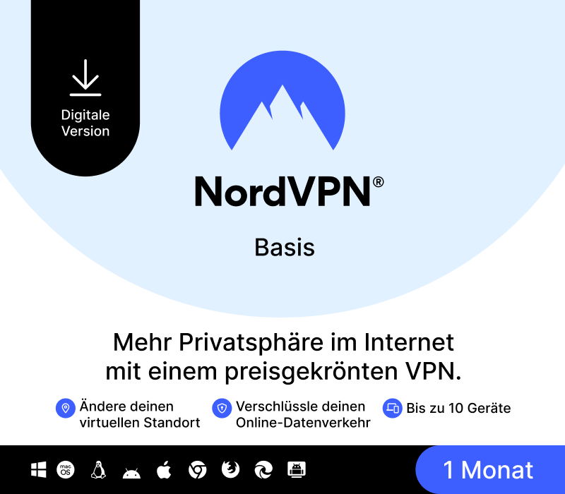 NordVPN Basic DE Key (1 Month / 10 Devices)