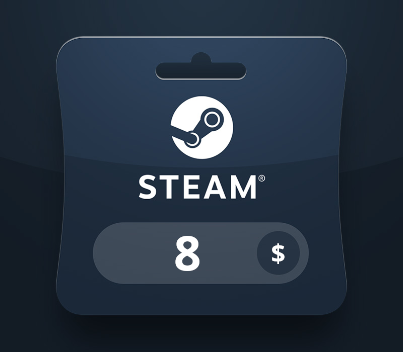 Steam Wallet USD 8 Gift Card SD