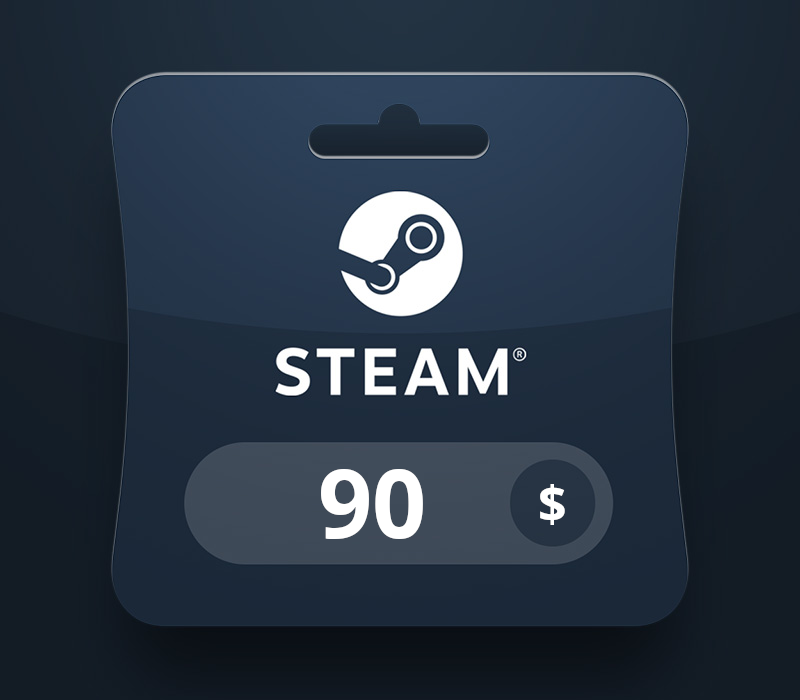 Steam Wallet USD 90 Gift Card DZ