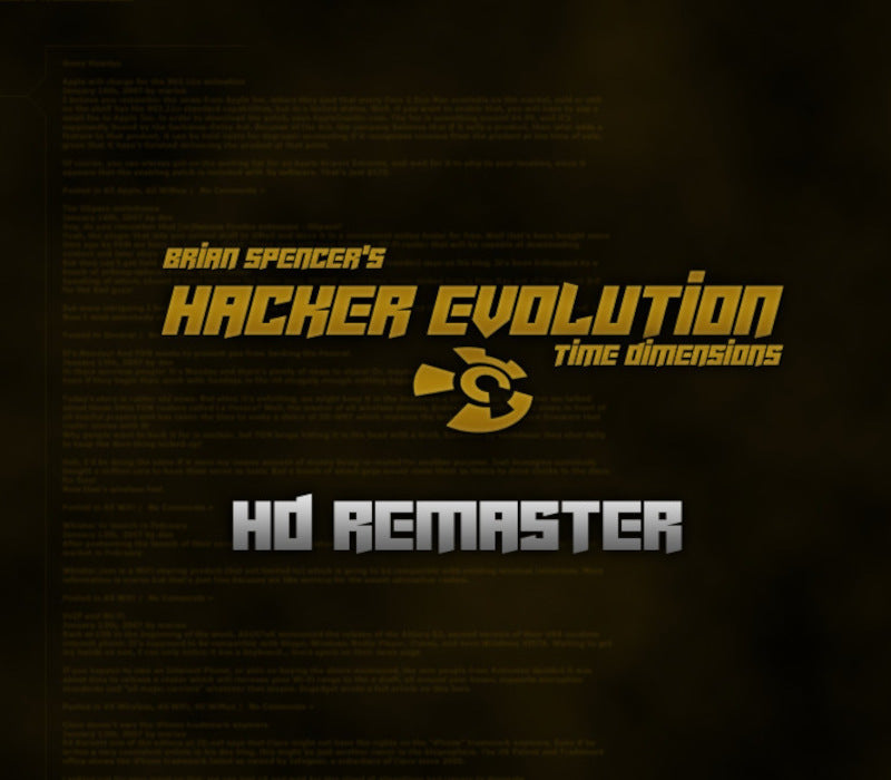 Hacker Evolution: 2019 HD Remaster