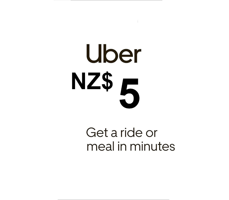 Uber NZD 5 Gift Card NZ