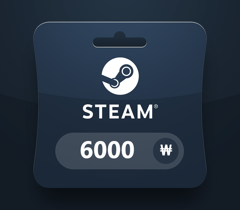 Steam Wallet KRW 6000 Gift Card KR