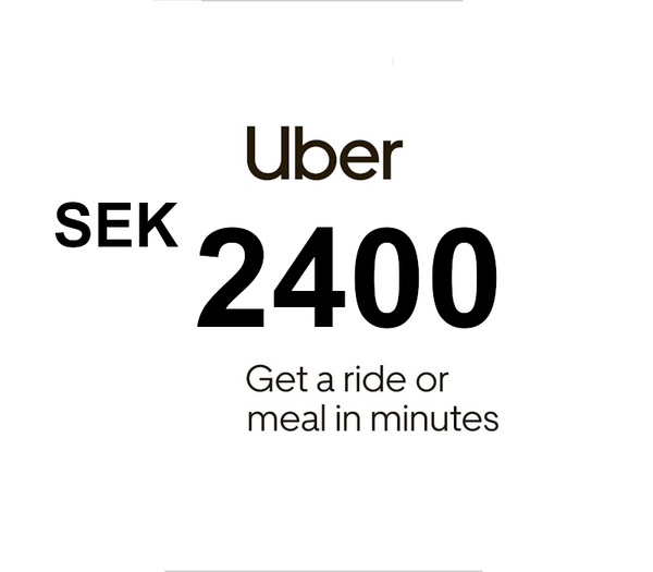 Uber SEK 2400 Gift Card SE