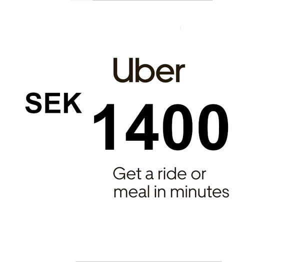 Uber SEK 1400 Gift Card SE