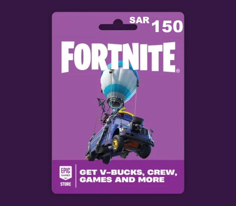 Fortnite SAR 150 PC Epic Games Gift Card SA