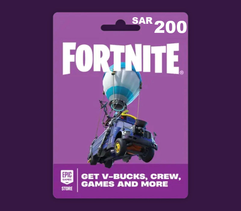 Fortnite SAR 200 PC Epic Games Gift Card SA