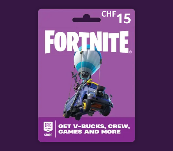 Fortnite CHF 15 PC Epic Games Gift Card CH