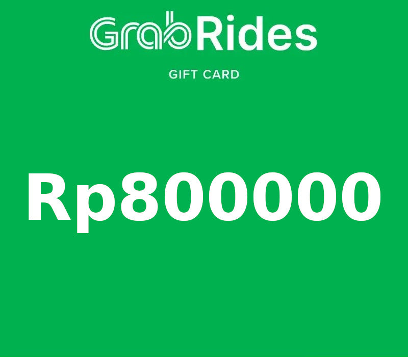 Grab Rides IDR 800000 Gift Card ID